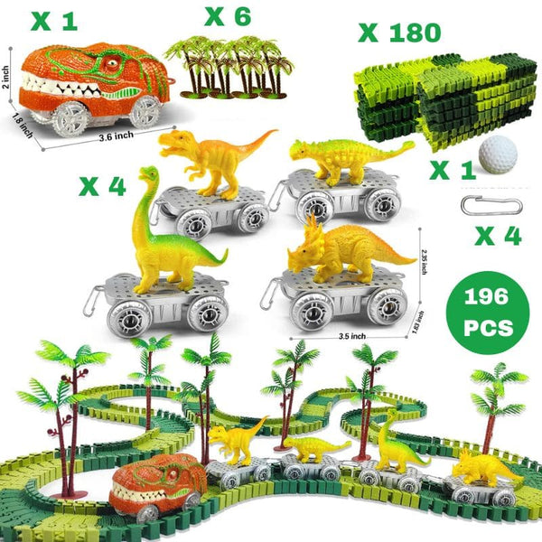 Circuit voiture dinosaure