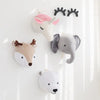 Décoration Murale Chambre Bébé - Têtes Animaux Peluche