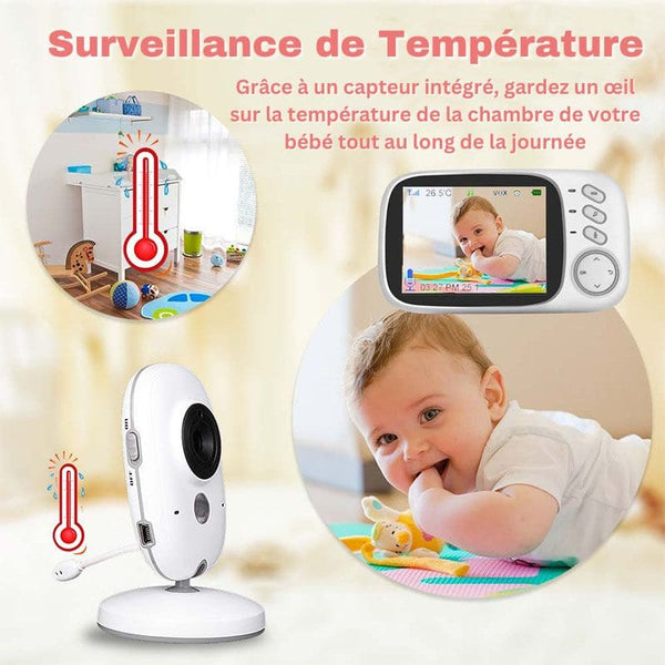 Babyphone vidéo - caméra de surveillance longue portée