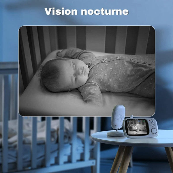 Babyphone Caméra Moniteur Bébé Caméra Surveillance Vision Nocturne