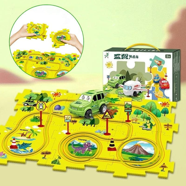 Puzzle circuit de voiture pour enfant / PuzzleCircuitÉducatif
